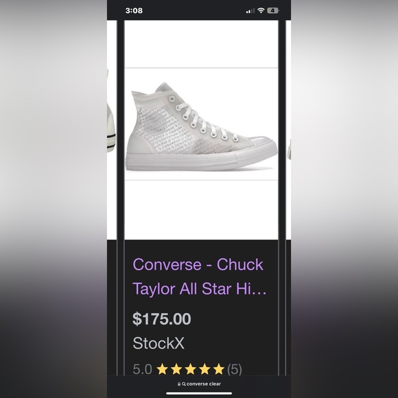 Converse Chuck Taylor All Star High Translucent Size 10 - Picture 2 of 4